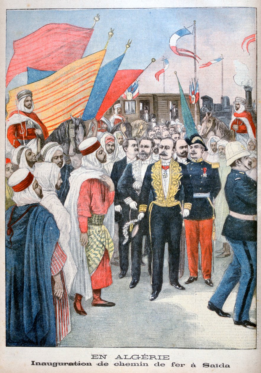 Vasút felavatása, Saida, Algéria, 1900 alkotó: Unbekannt