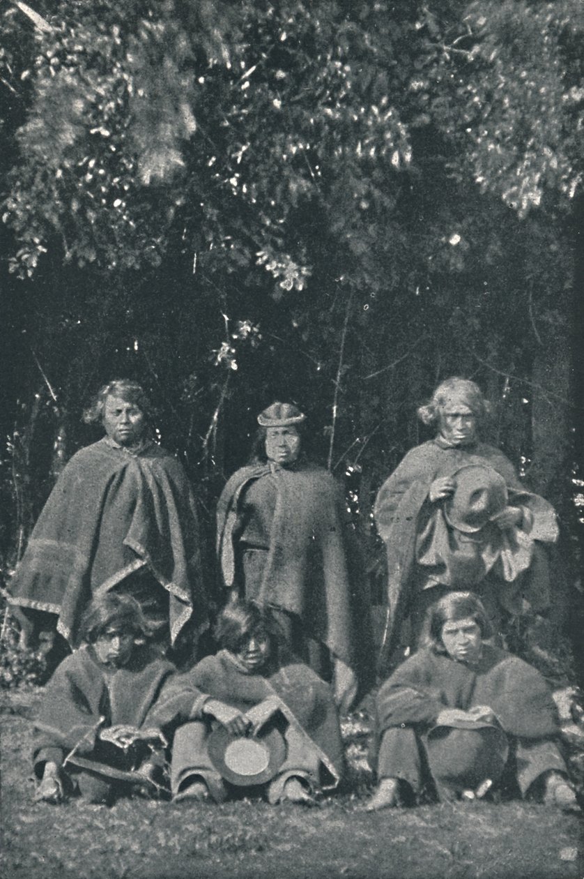 Indiánok Chiloe szigetéről, 1916 alkotó: Unbekannt