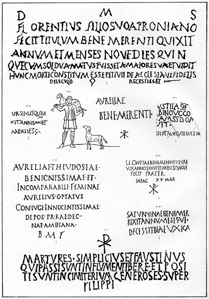 Feliratok a katakombákból, Róma, 1926 alkotó: Unbekannt