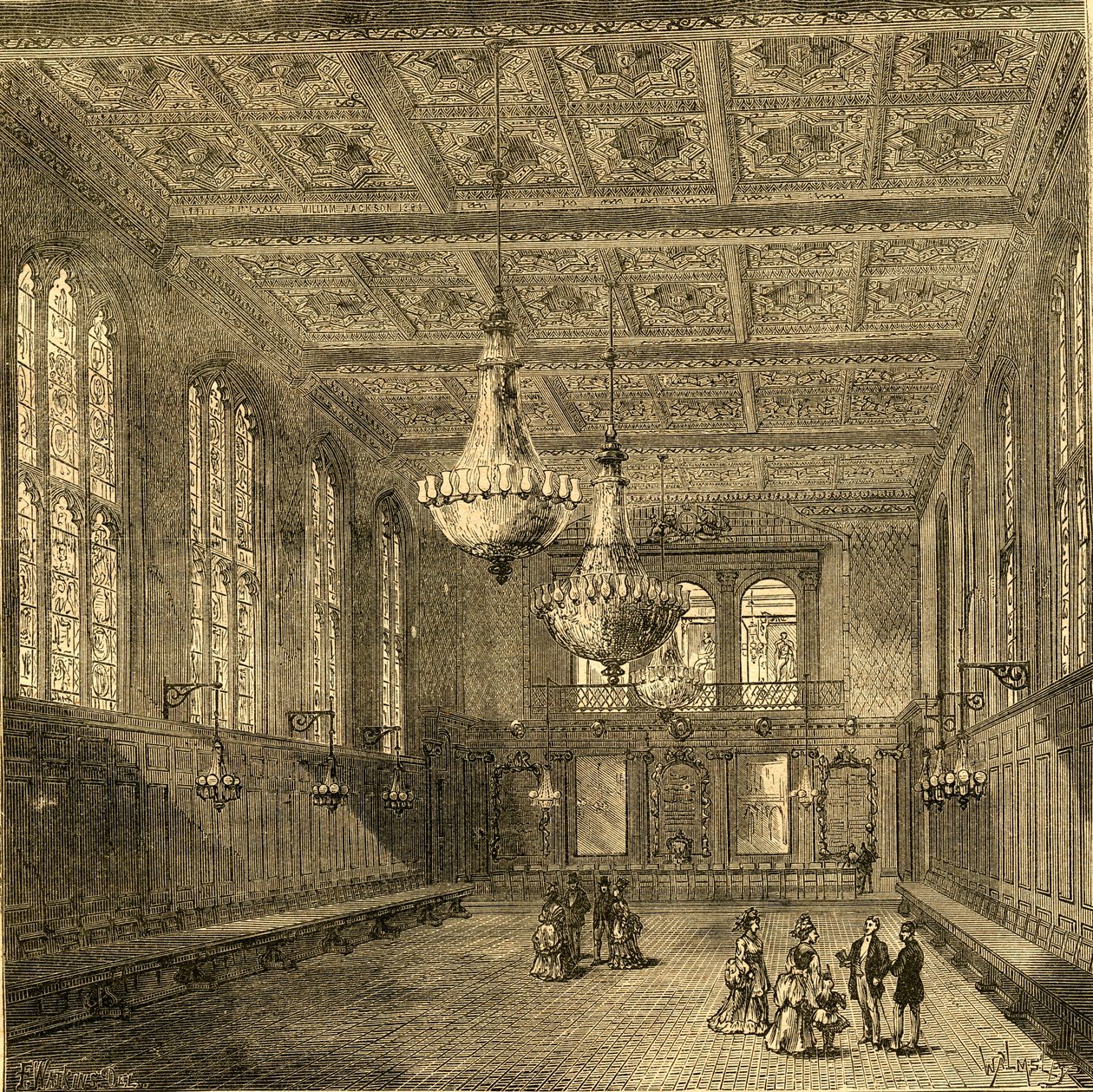 A Merchant Taylors Hall belseje, 1897. alkotó: Unbekannt
