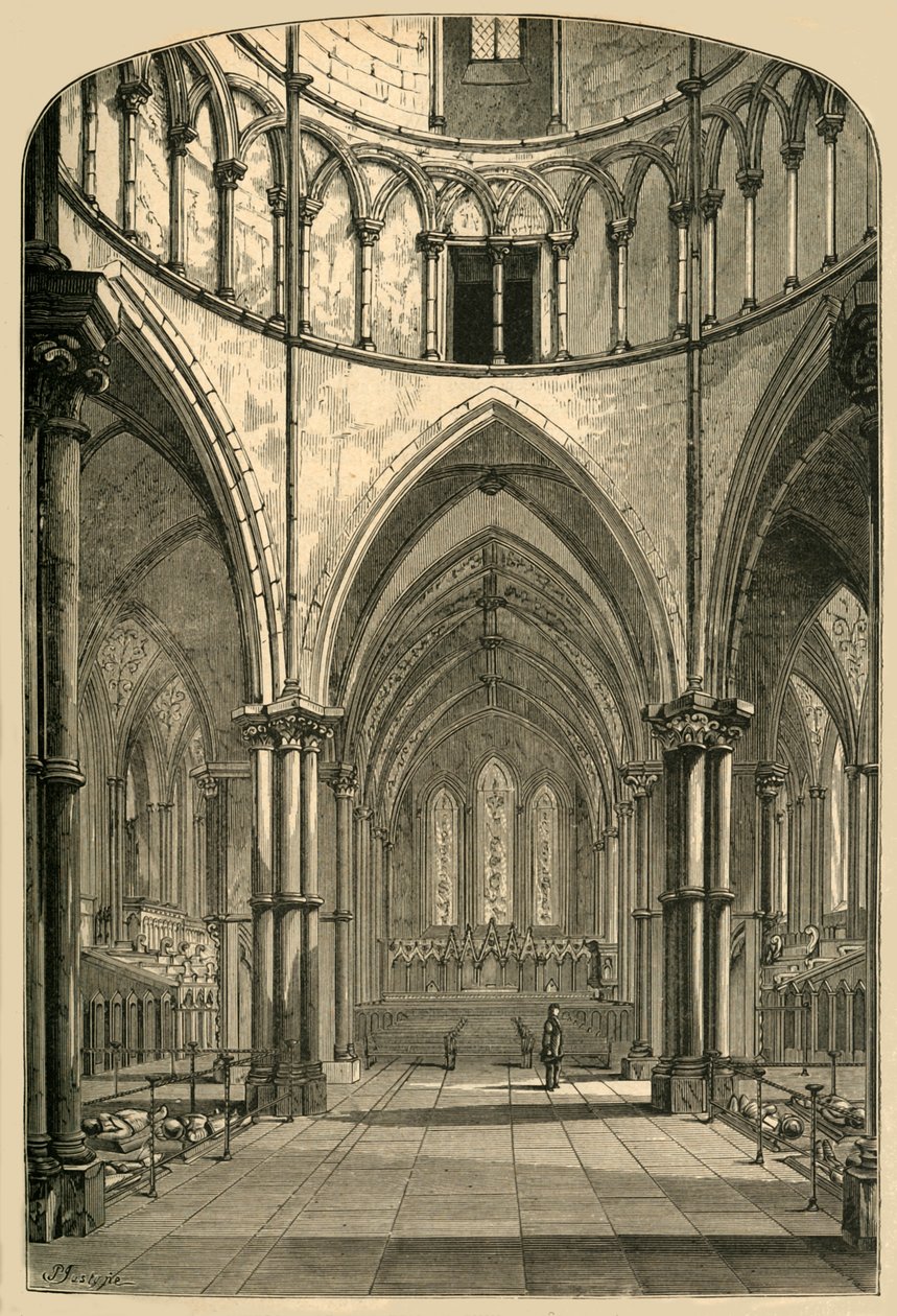 A Templomtemplom belseje, 1870, 1897. alkotó: Unbekannt