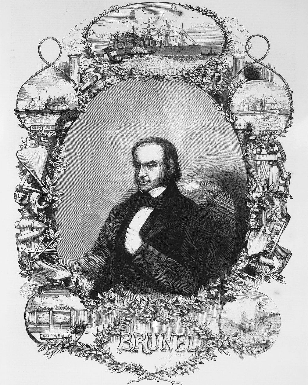 Isambard Kingdom Brunel, építőmérnök, 1850-es évek alkotó: Unbekannt