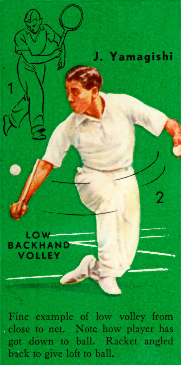 J. Yamagishi – Low Backhand Volley, c1935. alkotó: Unbekannt