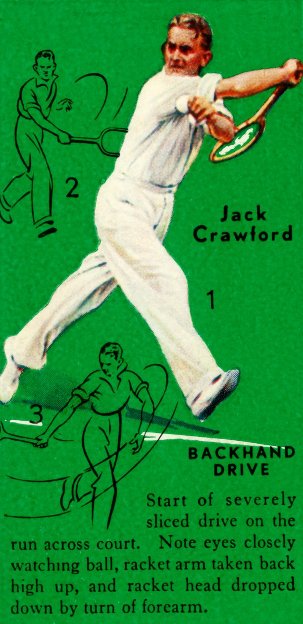 Jack Crawford - Backhand Drive, 1935. alkotó: Unbekannt