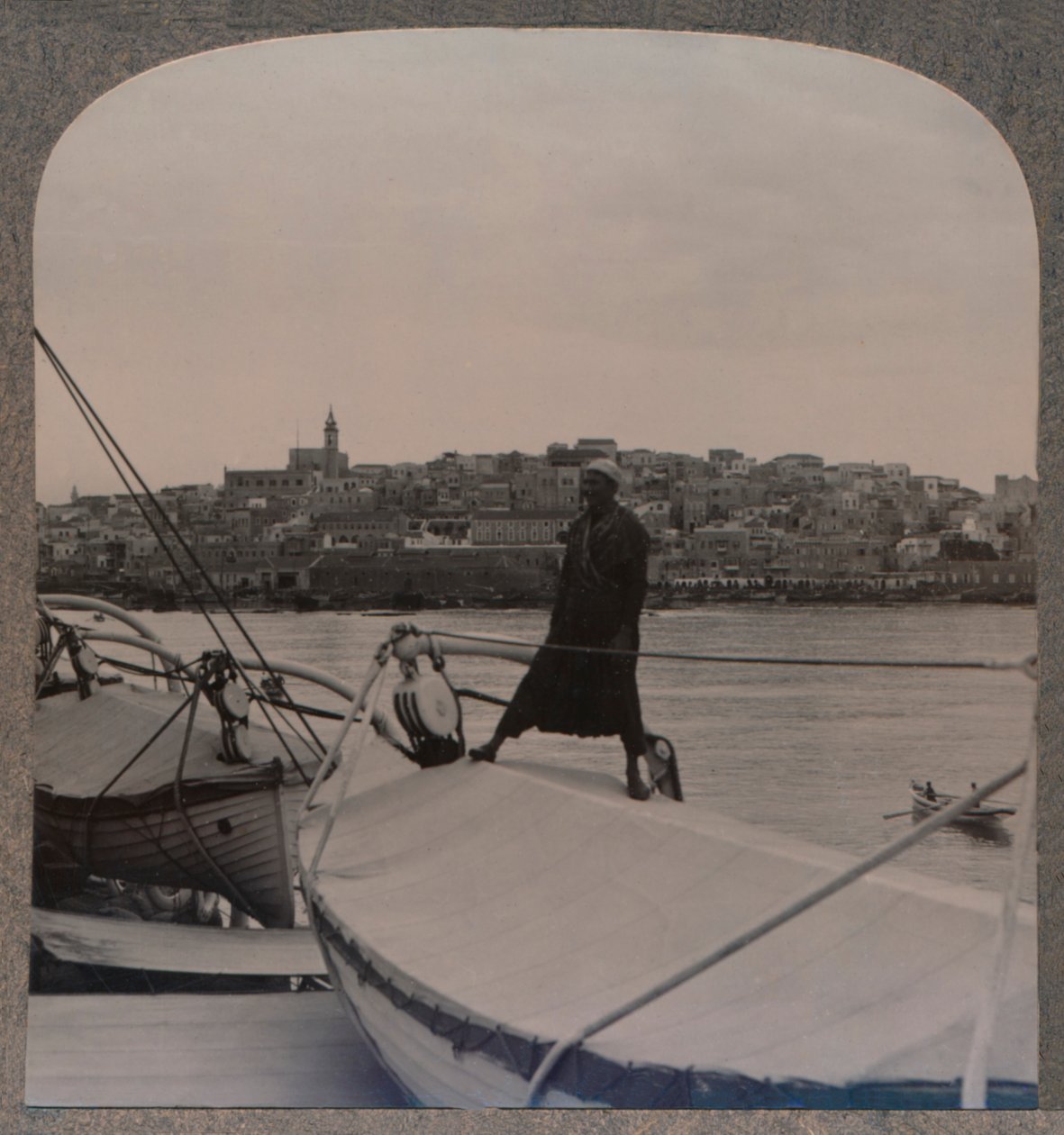 Jaffa, az ősi Joppa a tengerből, 1900 körül alkotó: Unbekannt