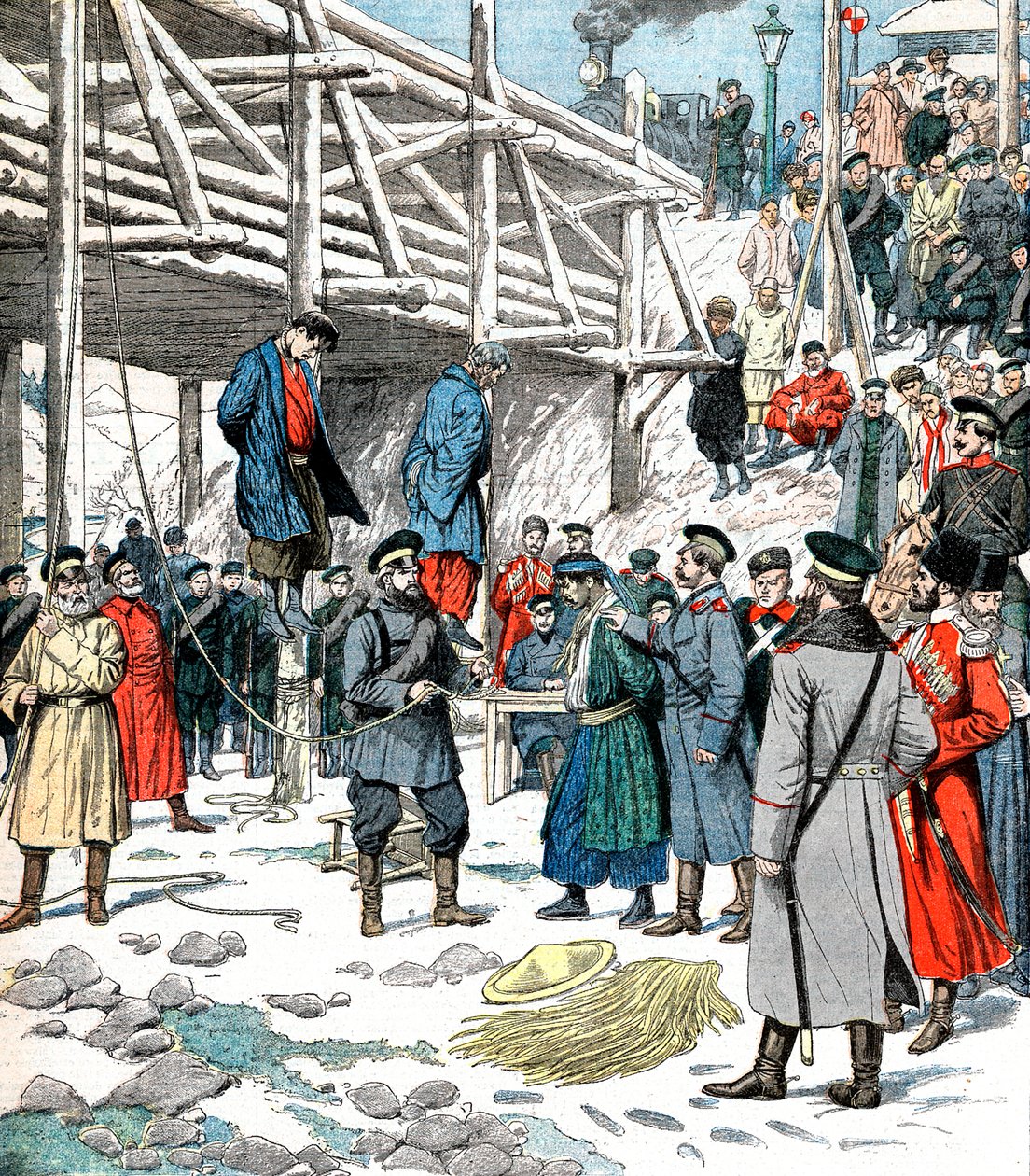 Japán kémek felakasztása, orosz-japán háború, 1904-5 alkotó: Unbekannt