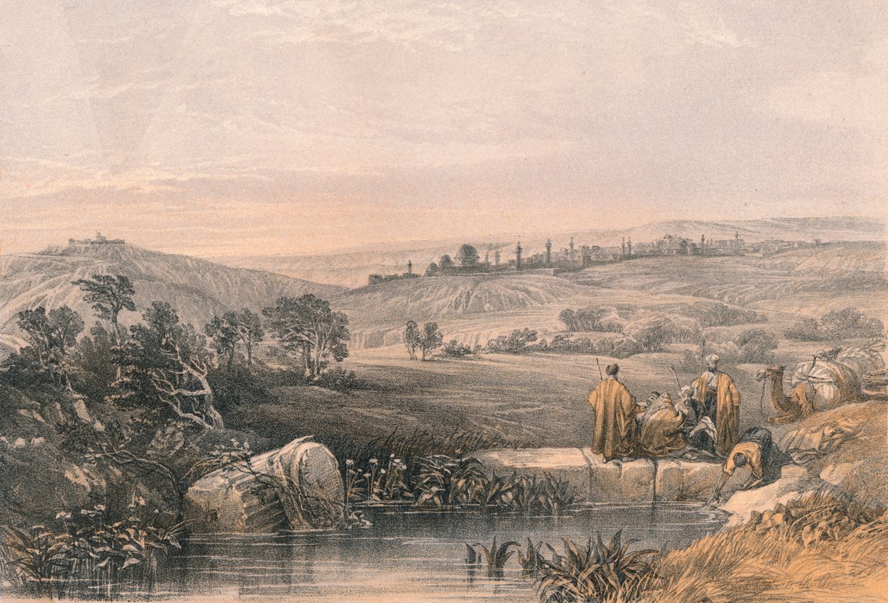 Jeruzsálem északról, 1855. alkotó: Unbekannt