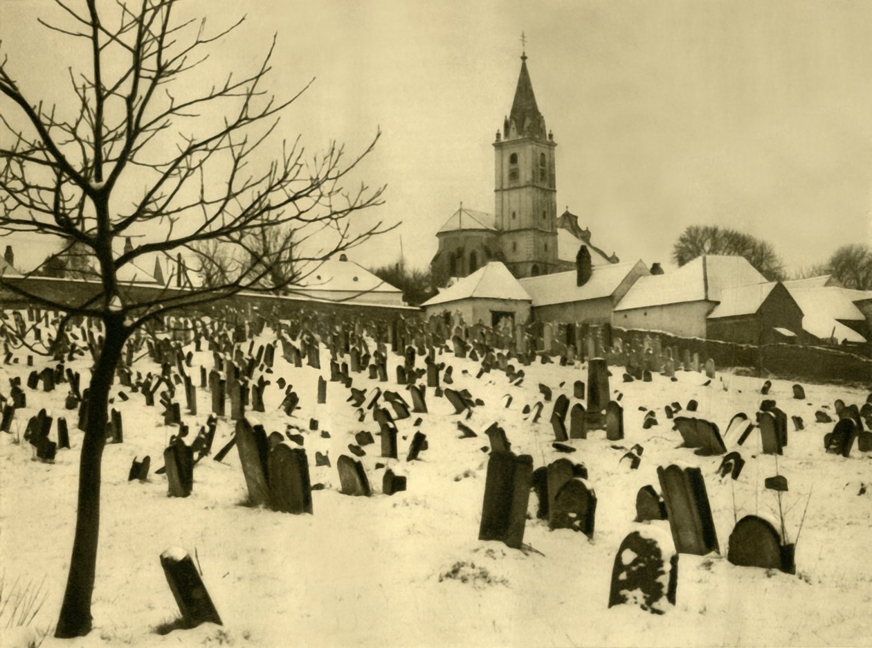 Zsidó temető, Mattersburg, Burgenland, Ausztria, c1935. alkotó: Unbekannt