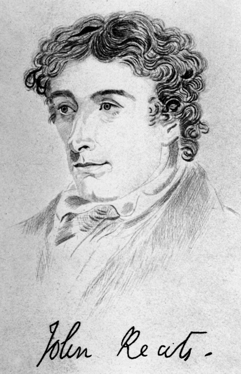 John Keats angol költő, 1912 alkotó: Unbekannt