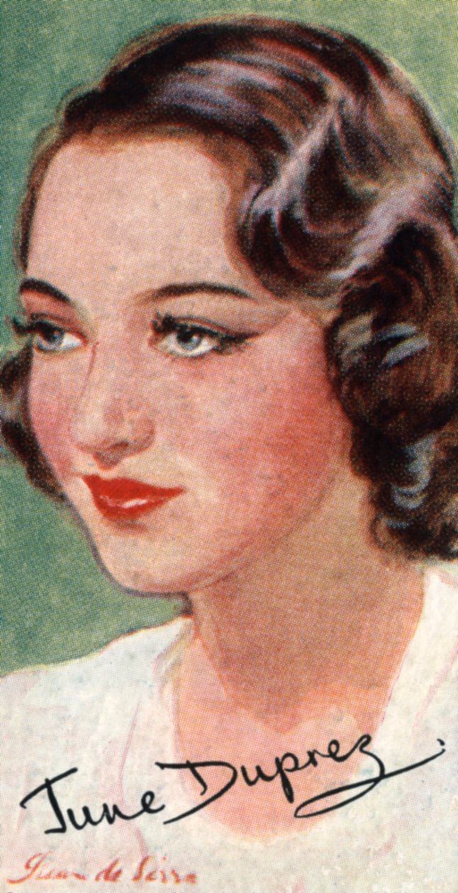 June Duprez, 1918-1984, brit filmszínésznő, XX alkotó: Unbekannt