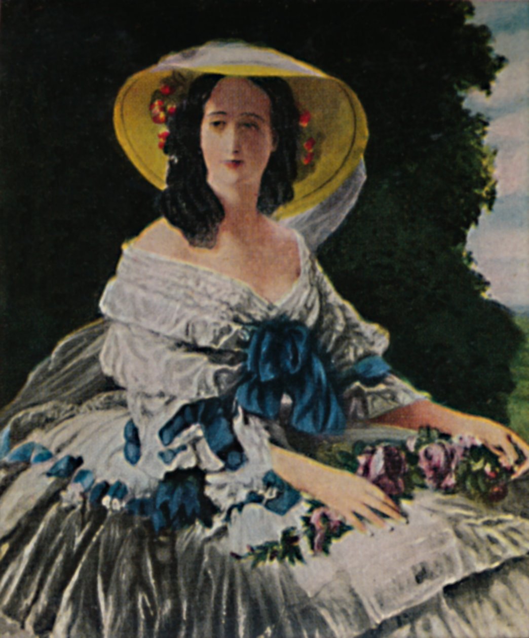 Jenő császárné 1826-1920. - Winterhalter festménye, 1934. alkotó: Unbekannt