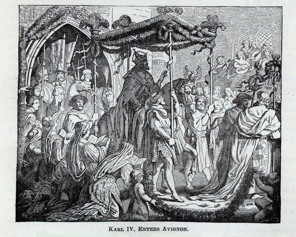 IV. Károly belép Avignonba, 1882 alkotó: Unbekannt
