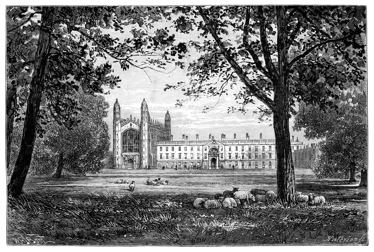Kings College, Cambridge, 1900 alkotó: Unbekannt