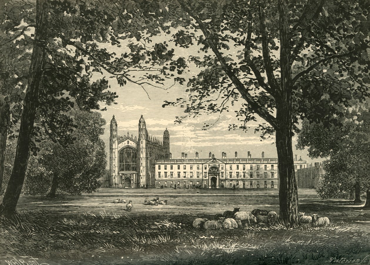 Kings College from The Backs, 1898. alkotó: Unbekannt