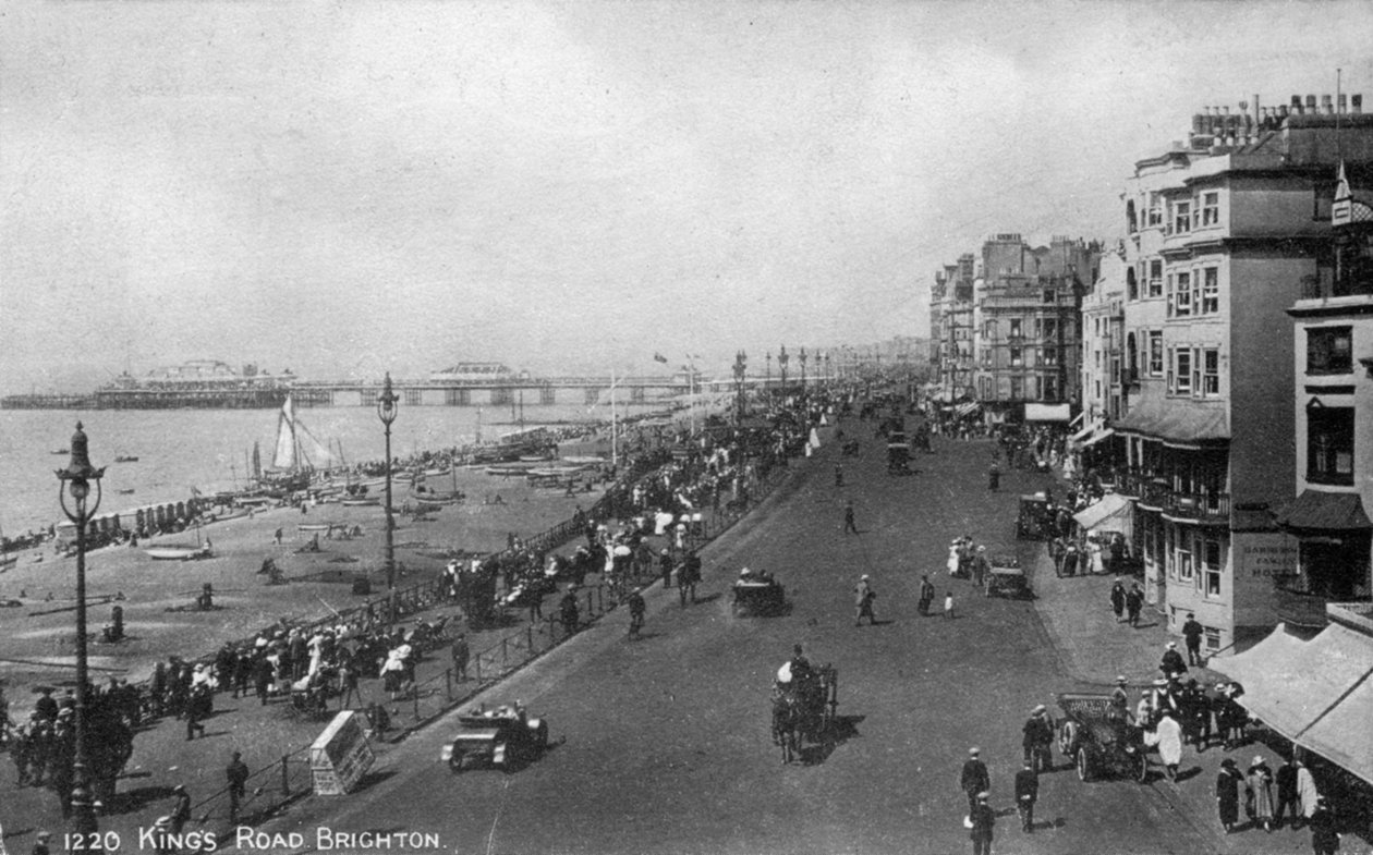Kings Road, Brighton, East Sussex, XX. század eleje alkotó: Unbekannt