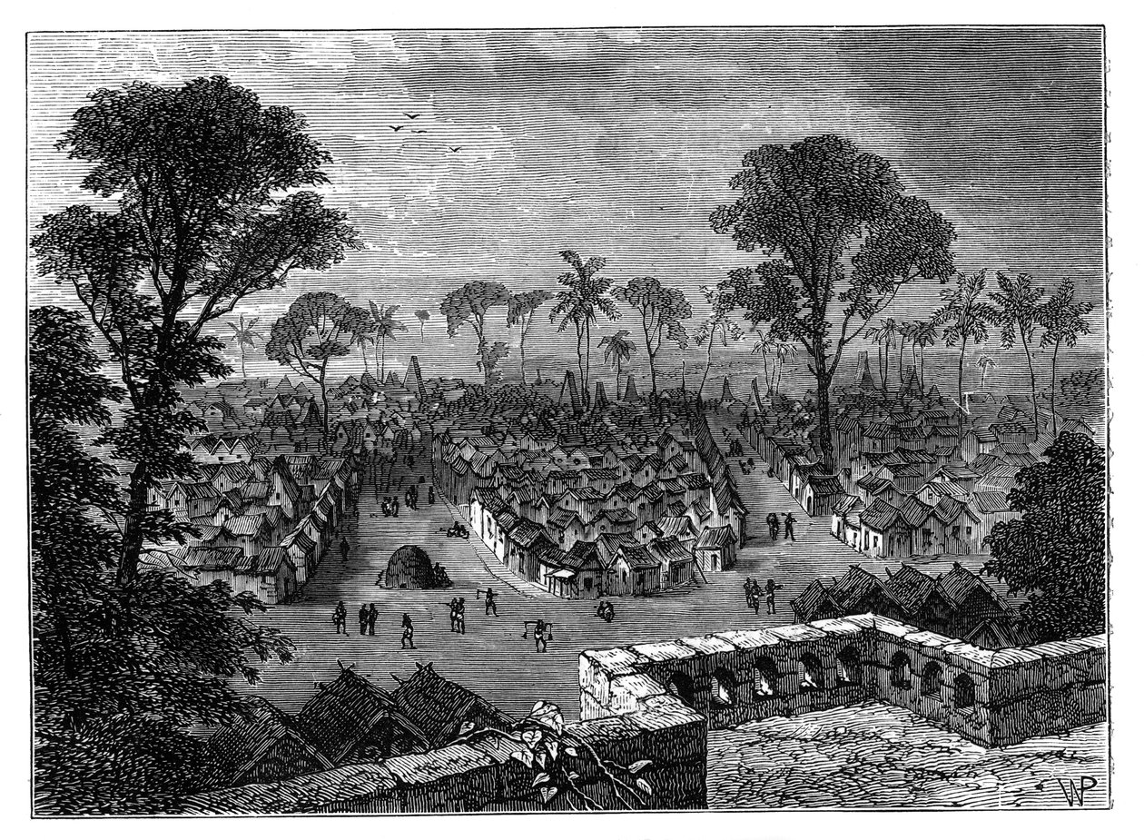 Kumasi, Ashanti, Gold Coast, Nyugat-Afrika, 1890 alkotó: Unbekannt