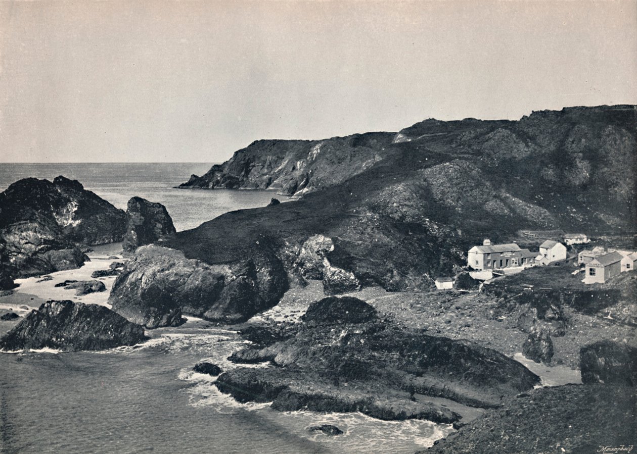 Kynance Cove – The Cove and Village, 1895 alkotó: Unbekannt