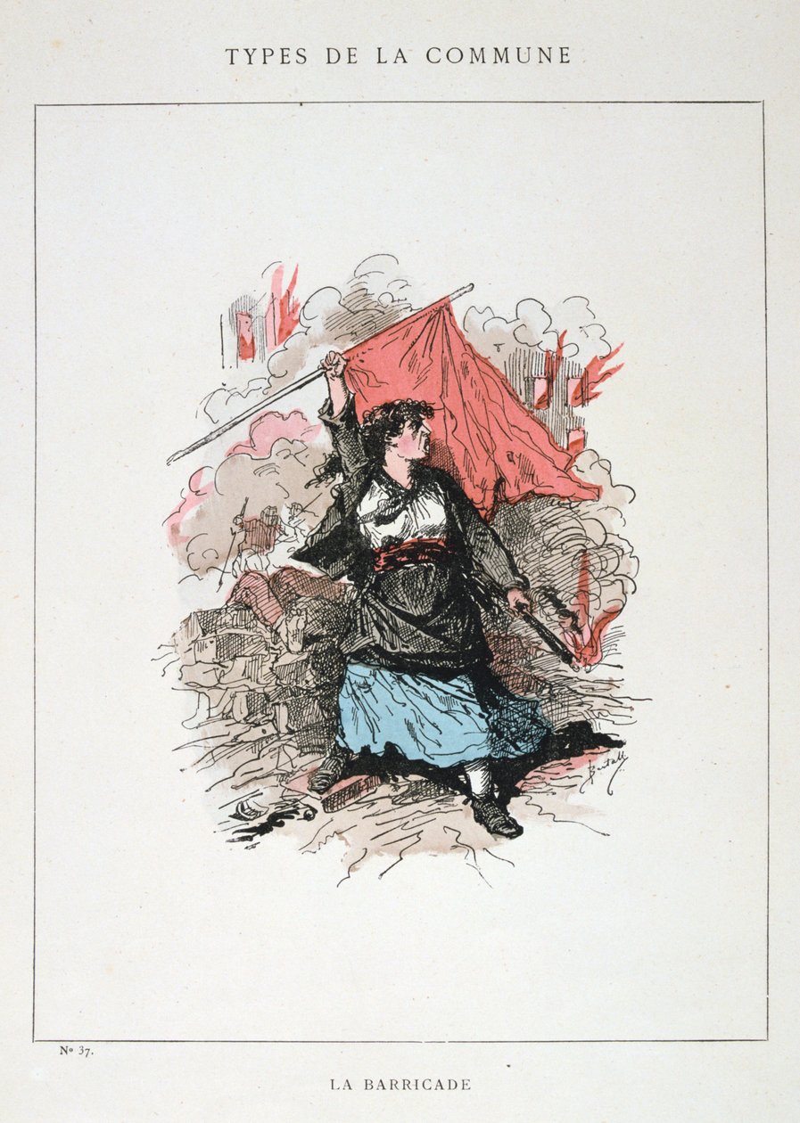 Barikád, Párizs Kommün, 1871 alkotó: Unbekannt