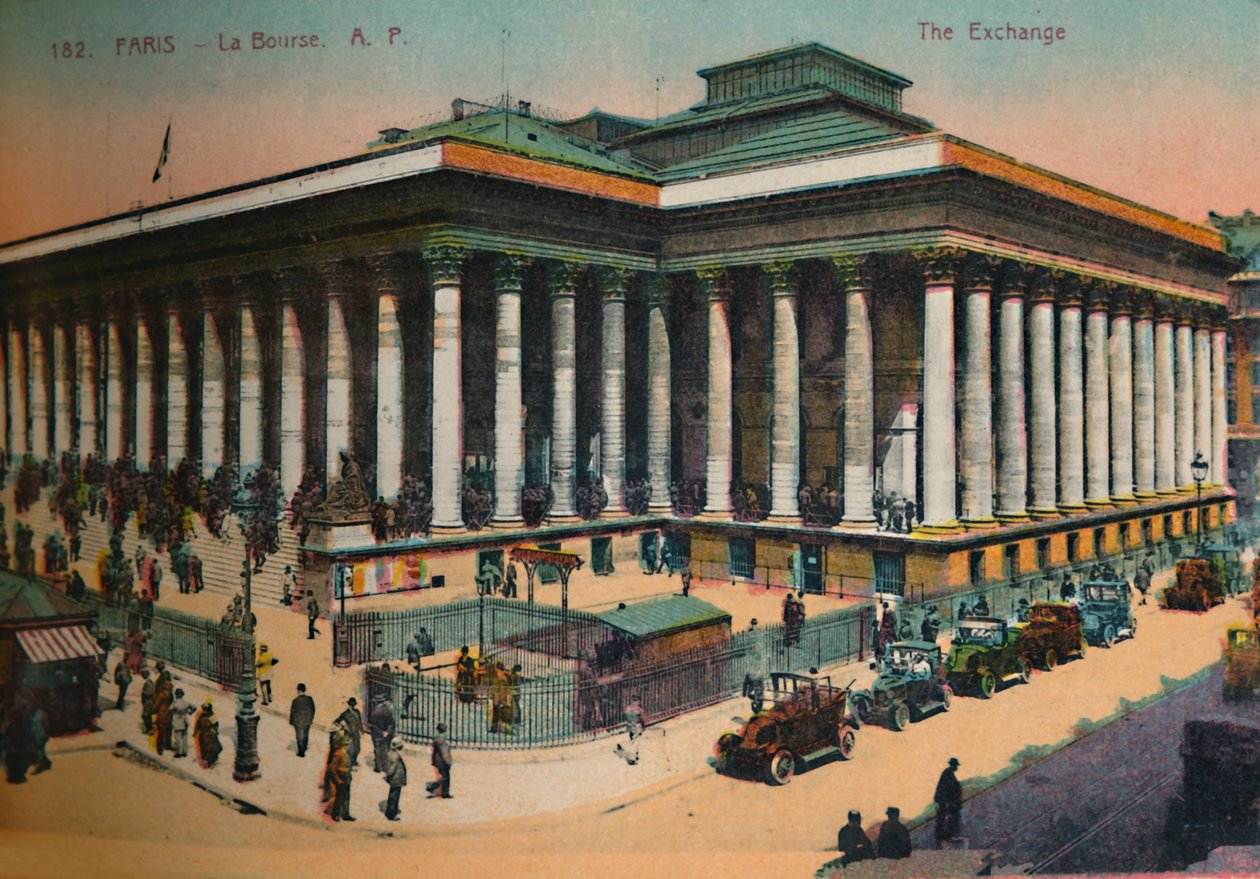 The Bourse, Párizs, 1920 alkotó: Unbekannt