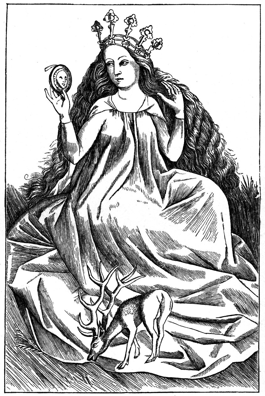 The Damsel, 1466, 1870 alkotó: Unbekannt