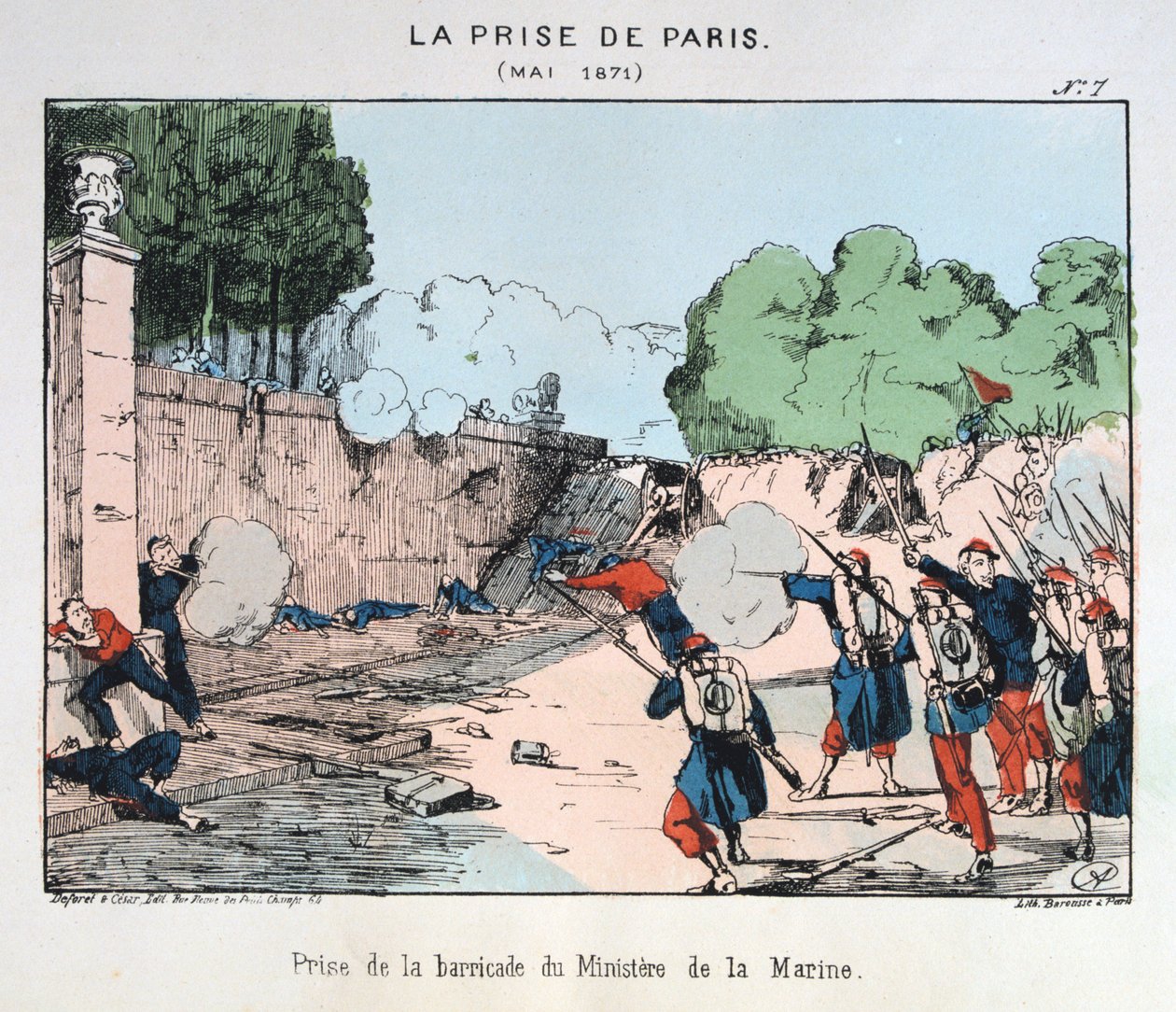 Párizs elfoglalása, 1871. május alkotó: Unbekannt