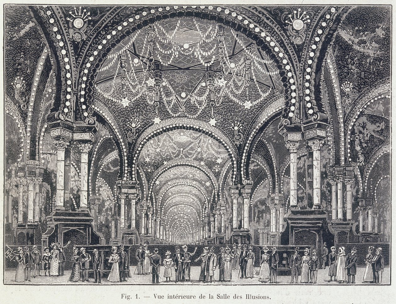 Az illúziók csarnoka, Párizs, 1900. szeptember alkotó: Unbekannt