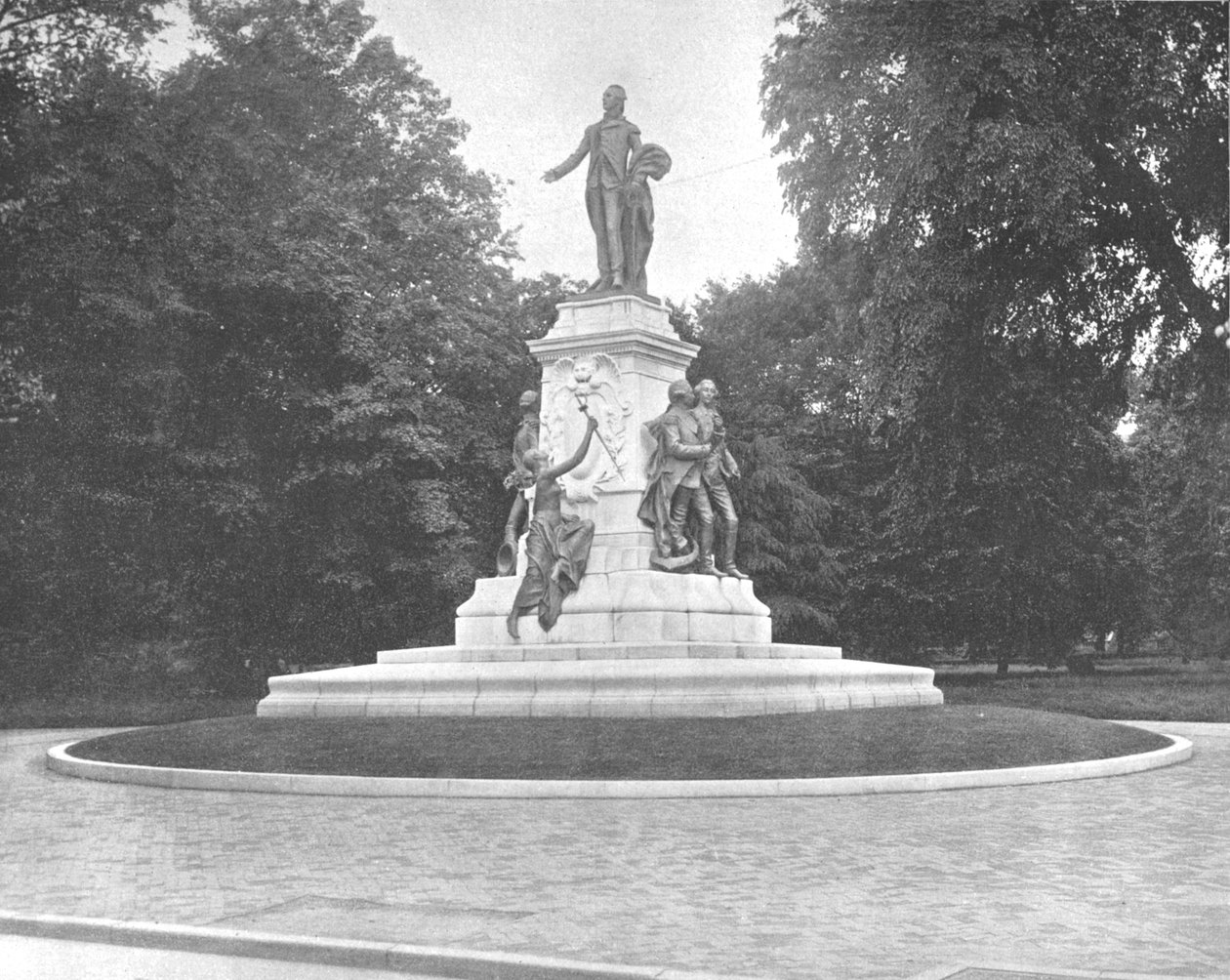 Lafayette szobor, Washington DC, USA, 1900. alkotó: Unbekannt