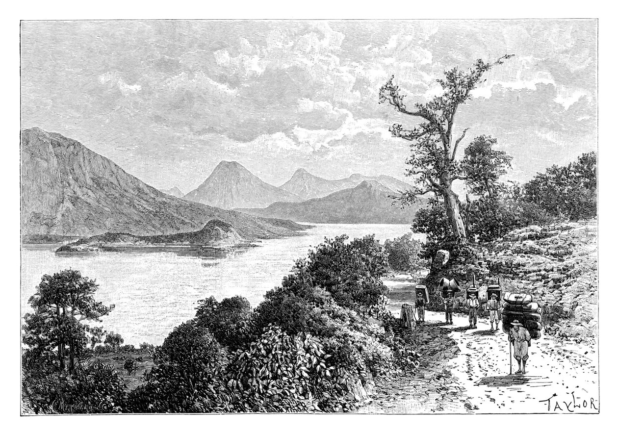 Atitlan-tó, Guatemala, 1890 alkotó: Unbekannt