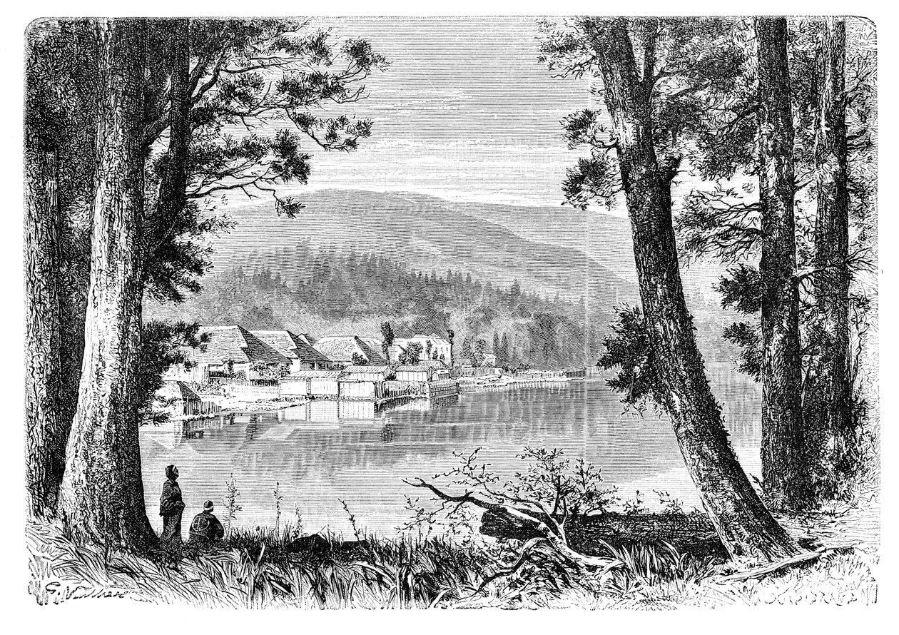 Hakone-tó, 1890 alkotó: Unbekannt