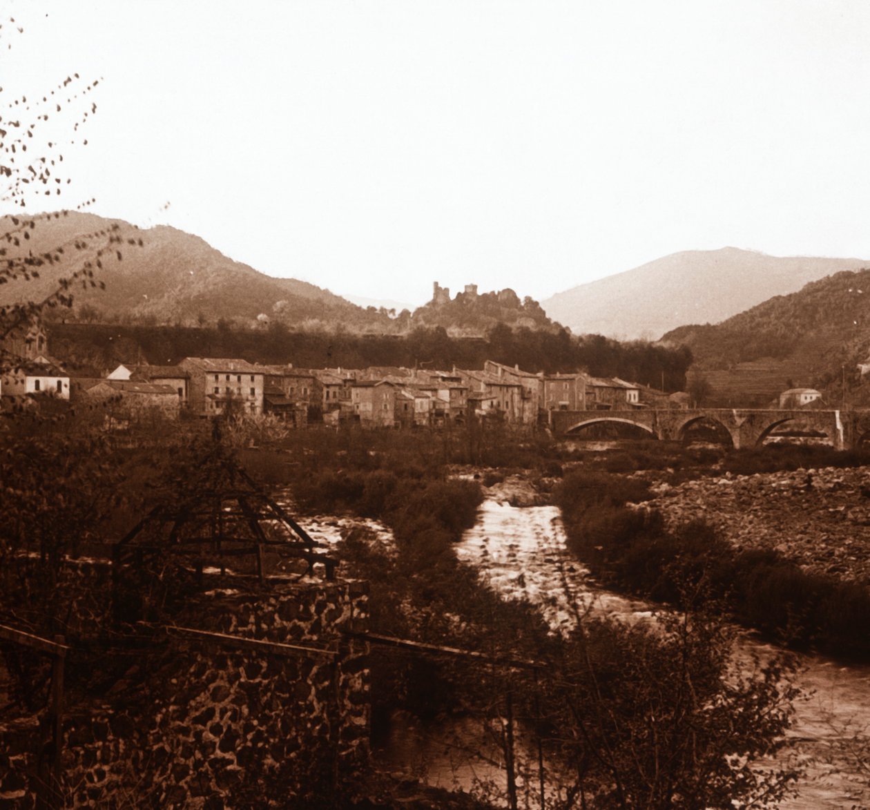 Táj, Elzász, c1914-c1918 alkotó: Unbekannt