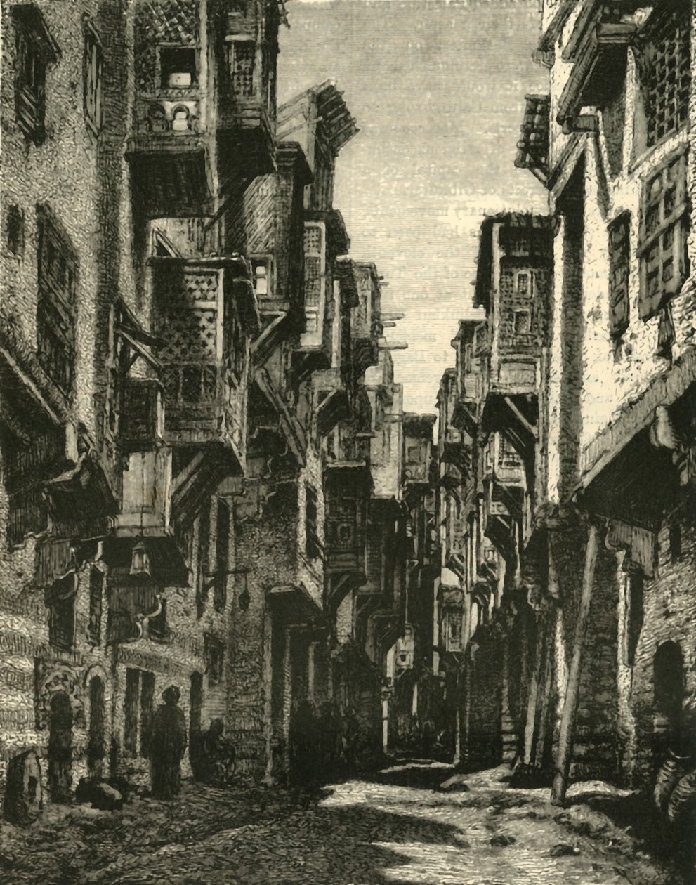 Lane in the Copt Quarter, Kairó, 1890. alkotó: Unbekannt