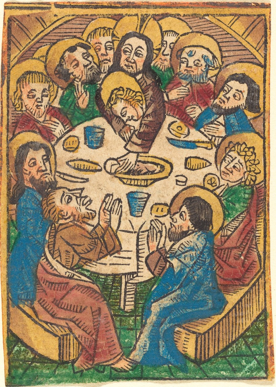 Utolsó vacsora, c. 1490. alkotó: Unbekannt