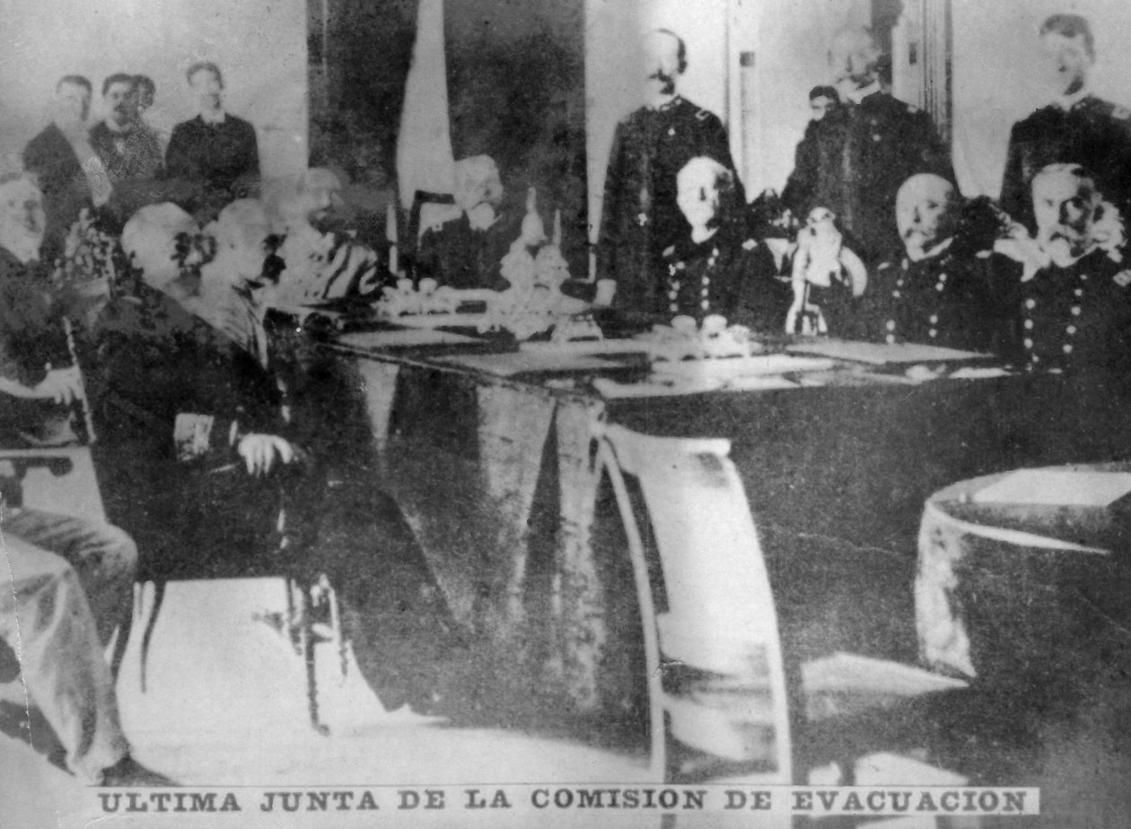 Az evakuációs bizottság utolsó ülése, 1898, 1920-as évek alkotó: Unbekannt
