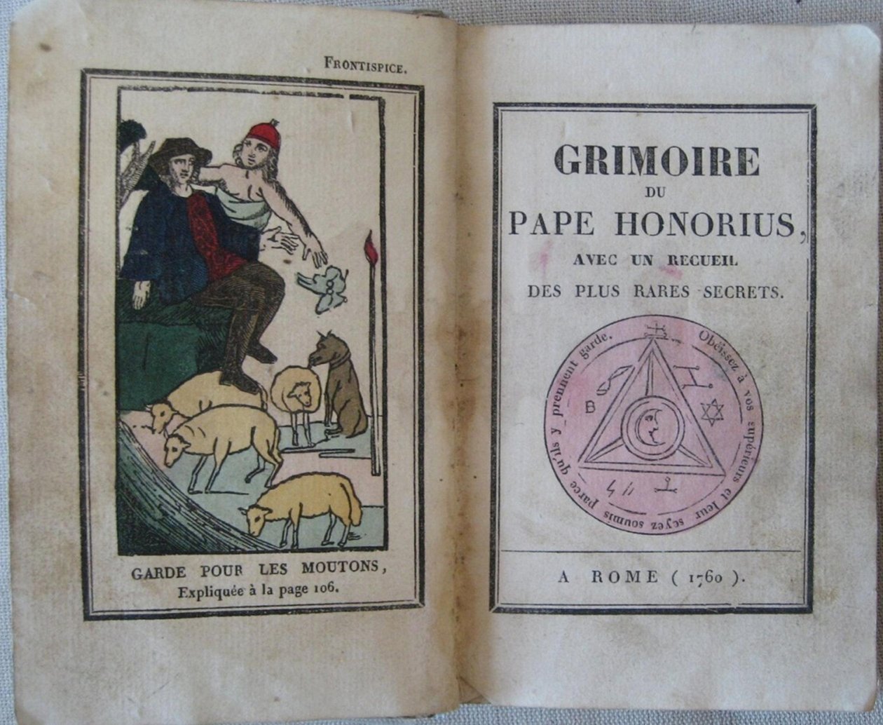 Honorius pápa grimoire-ja, 1760 alkotó: Unbekannt