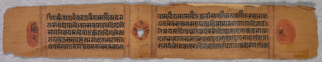 Levél egy dzsain kéziratból: Kalpa-sutra, 1279. alkotó: Unbekannt