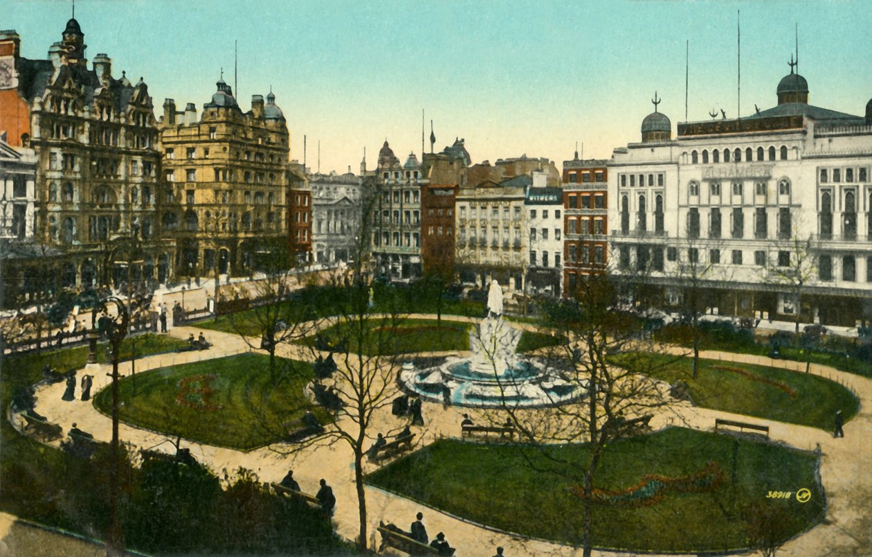 Leicester Square, London, 1910. alkotó: Unbekannt