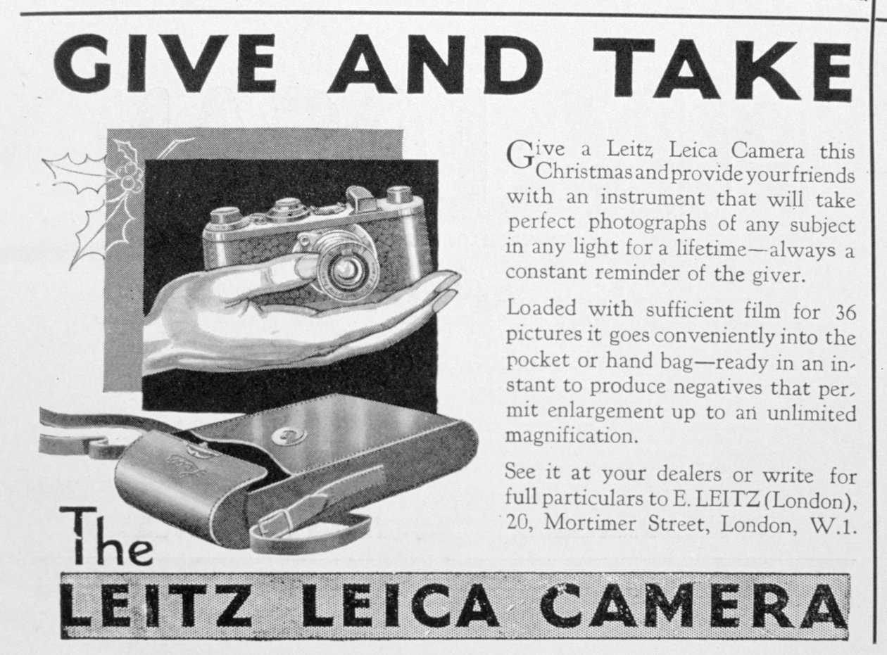 Leitz Leica fényképezőgépreklám, 1920-as évek vége alkotó: Unbekannt