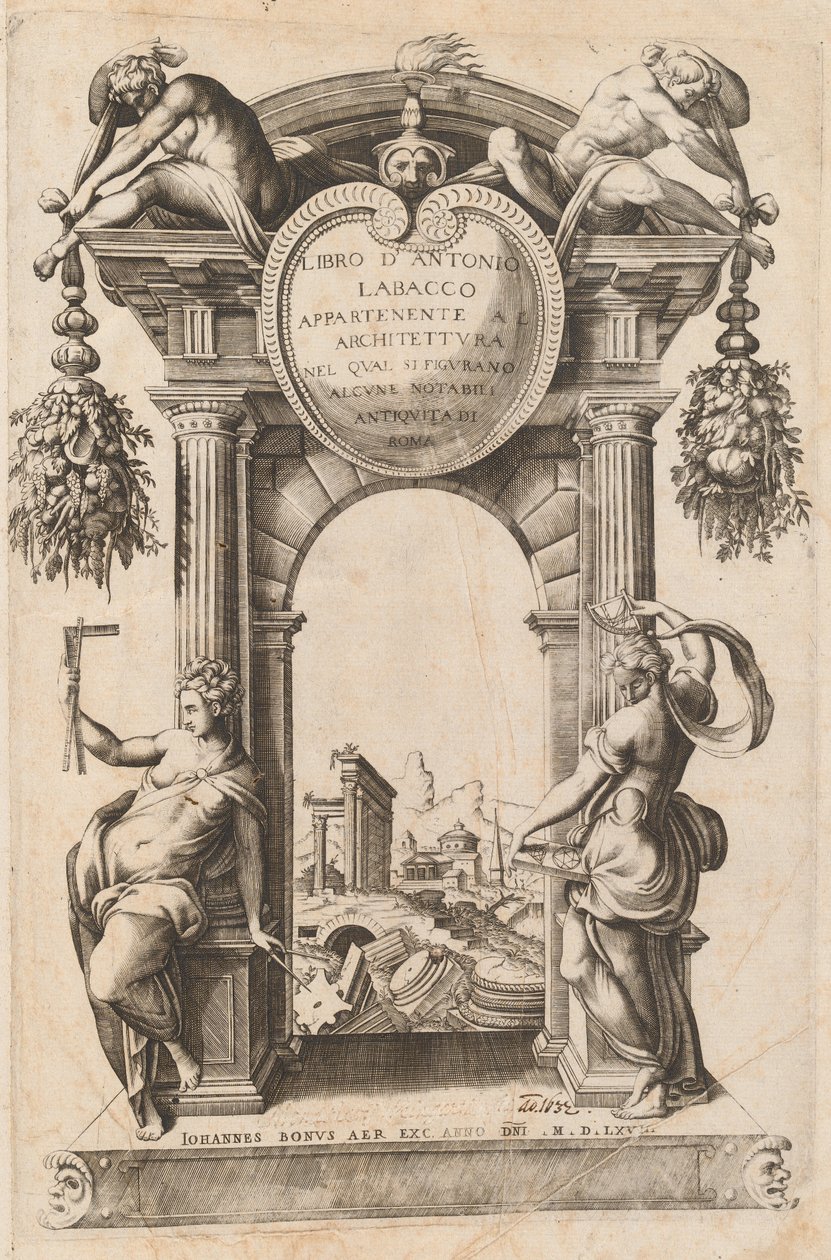 Az építészethez tartozó könyv [Címlap], 1568. alkotó: Unbekannt