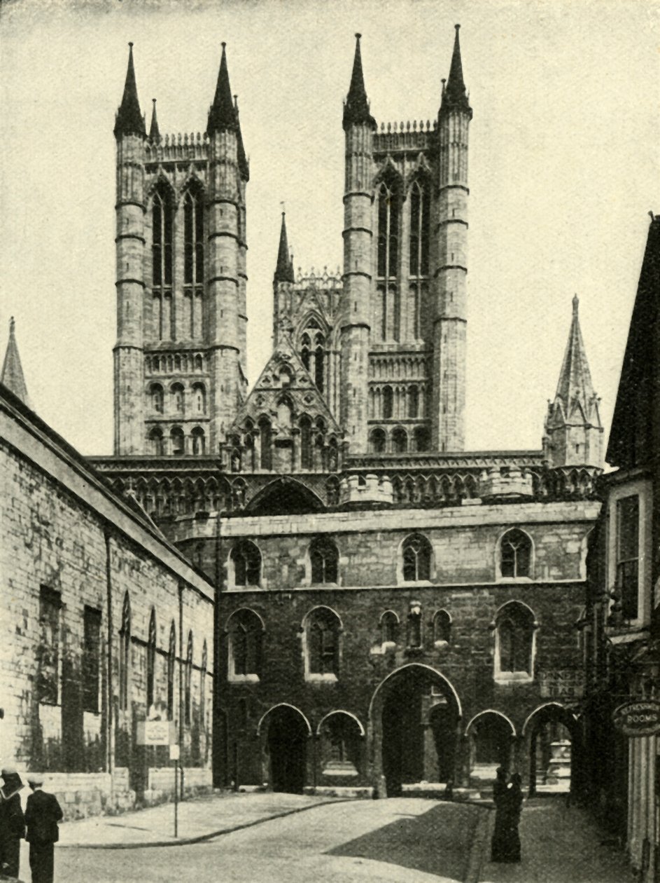 Lincoln katedrális és a Pénzügyminisztérium kapuja, 1948. alkotó: Unbekannt