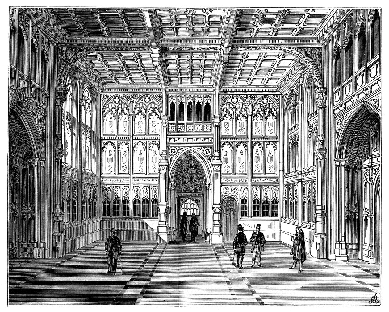 A Houses of Commons előcsarnoka, London, 1900 alkotó: Unbekannt