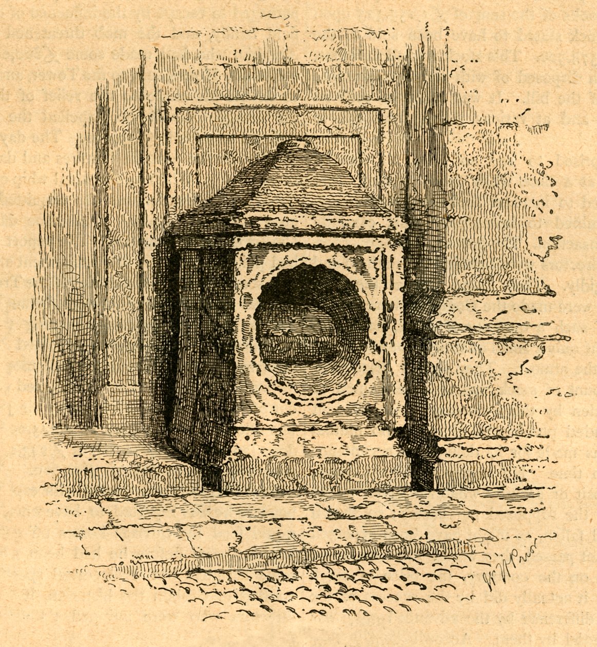 London Stone, 1897. alkotó: Unbekannt
