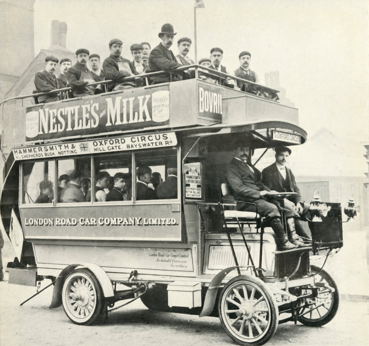 Londoni gőzbusz, c1900, 1947. alkotó: Unbekannt