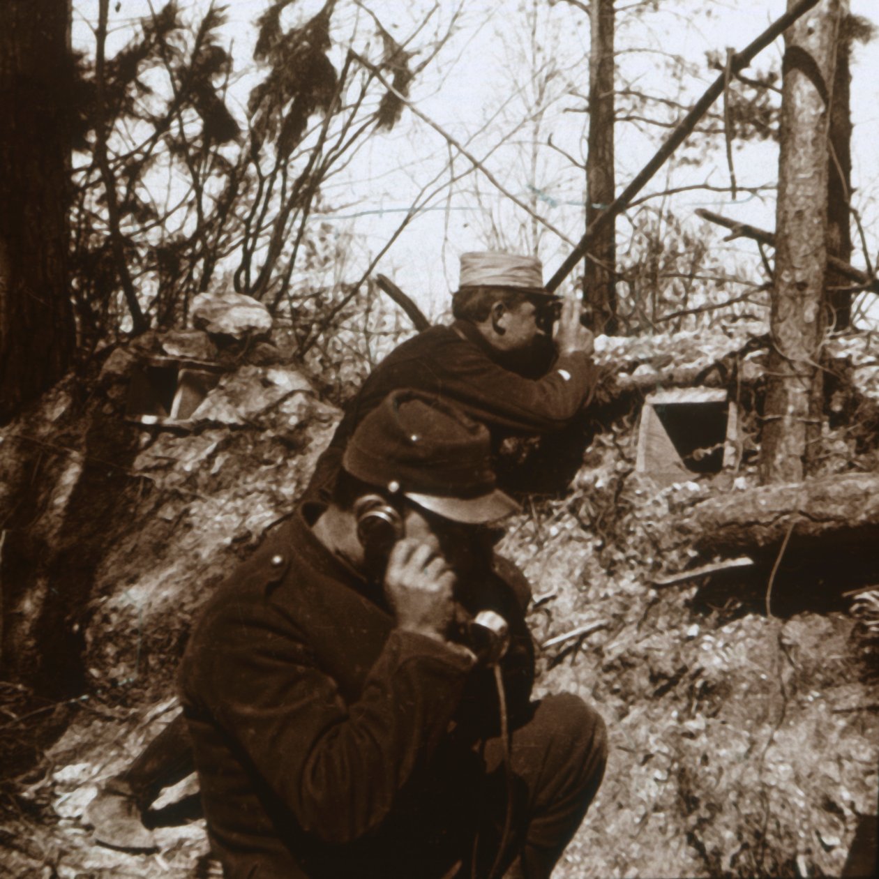 Kilátó, Bois-le-Prêtre, Észak-Franciaország, c1914-c1915 alkotó: Unbekannt