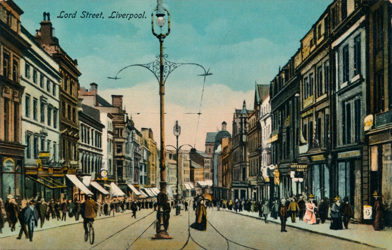 Lord Street, Liverpool, 1910 alkotó: Unbekannt