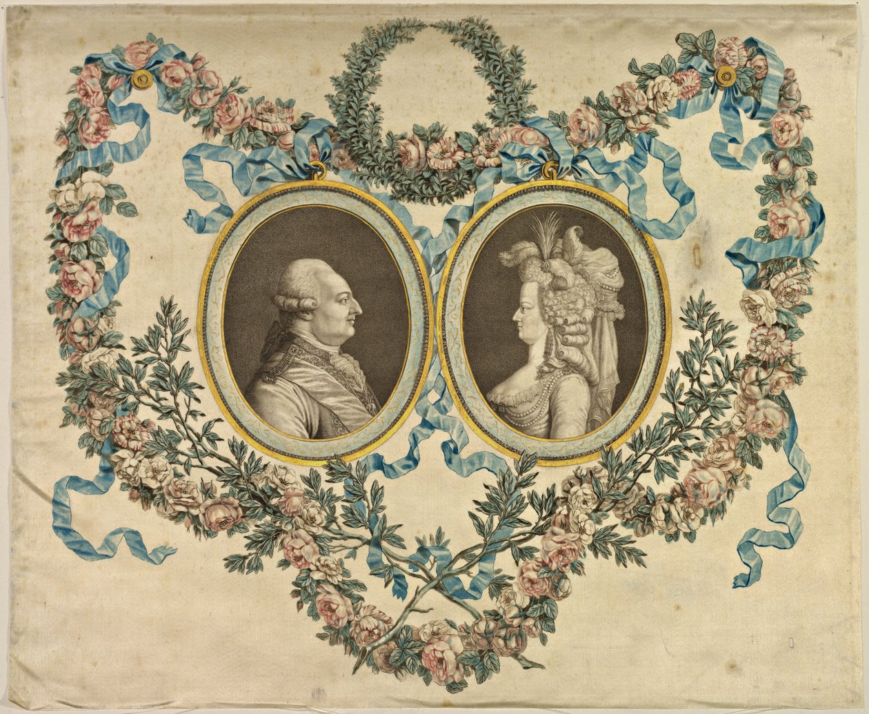 XVI. Lajos és Marie-Antoinette. alkotó: Unbekannt