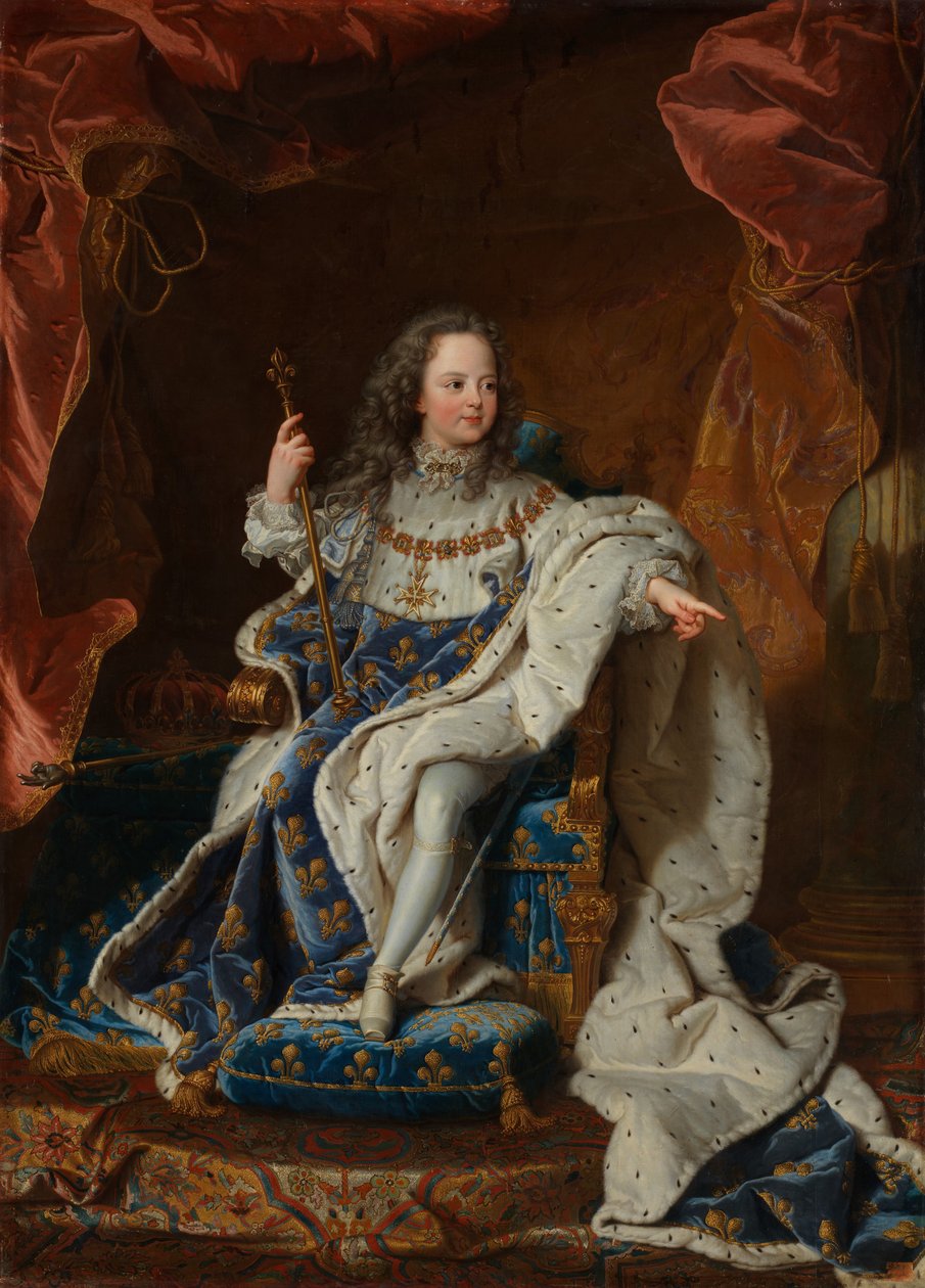 XV. Lajos 1710-1774 gyermekként, kb. 1716-24. alkotó: Unbekannt