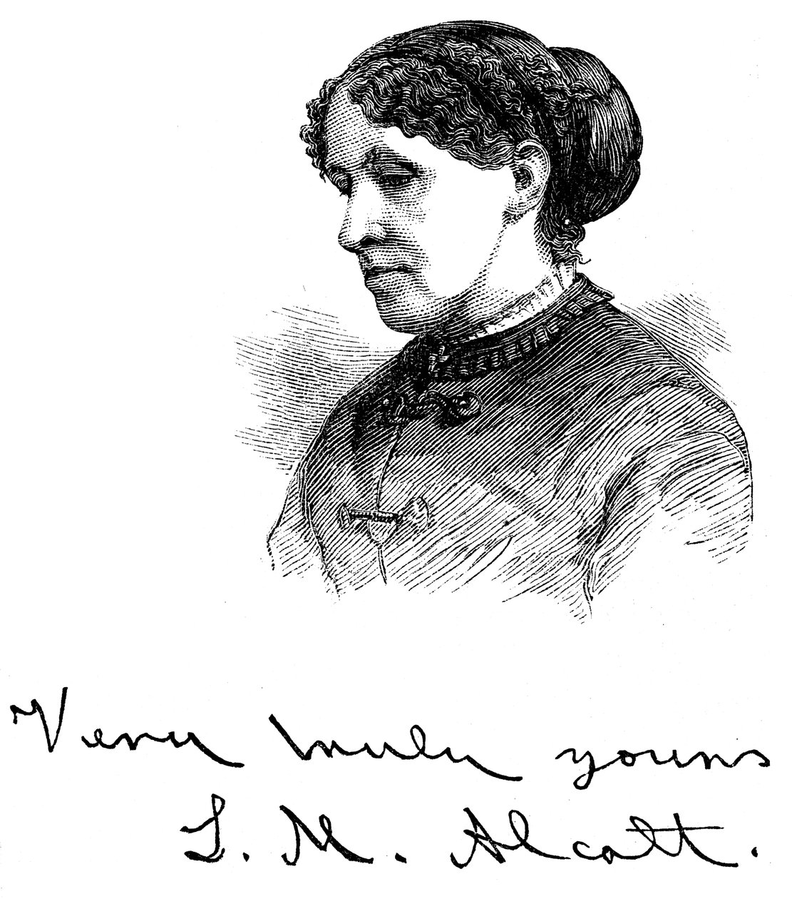 Louisa May Alcott 1832-1888, amerikai író, 1875 alkotó: Unbekannt