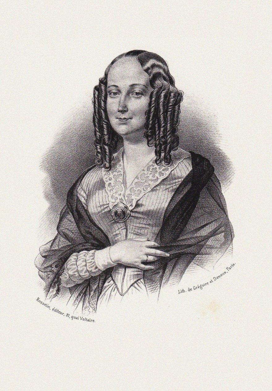 Louise Colet. alkotó: Unbekannt