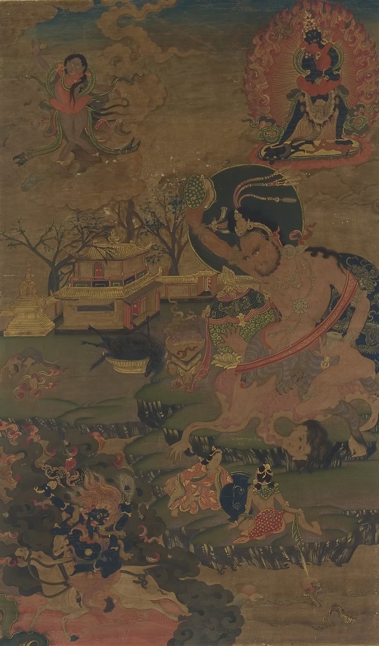 Mahasiddha Damarupa, 18. század. alkotó: Unbekannt