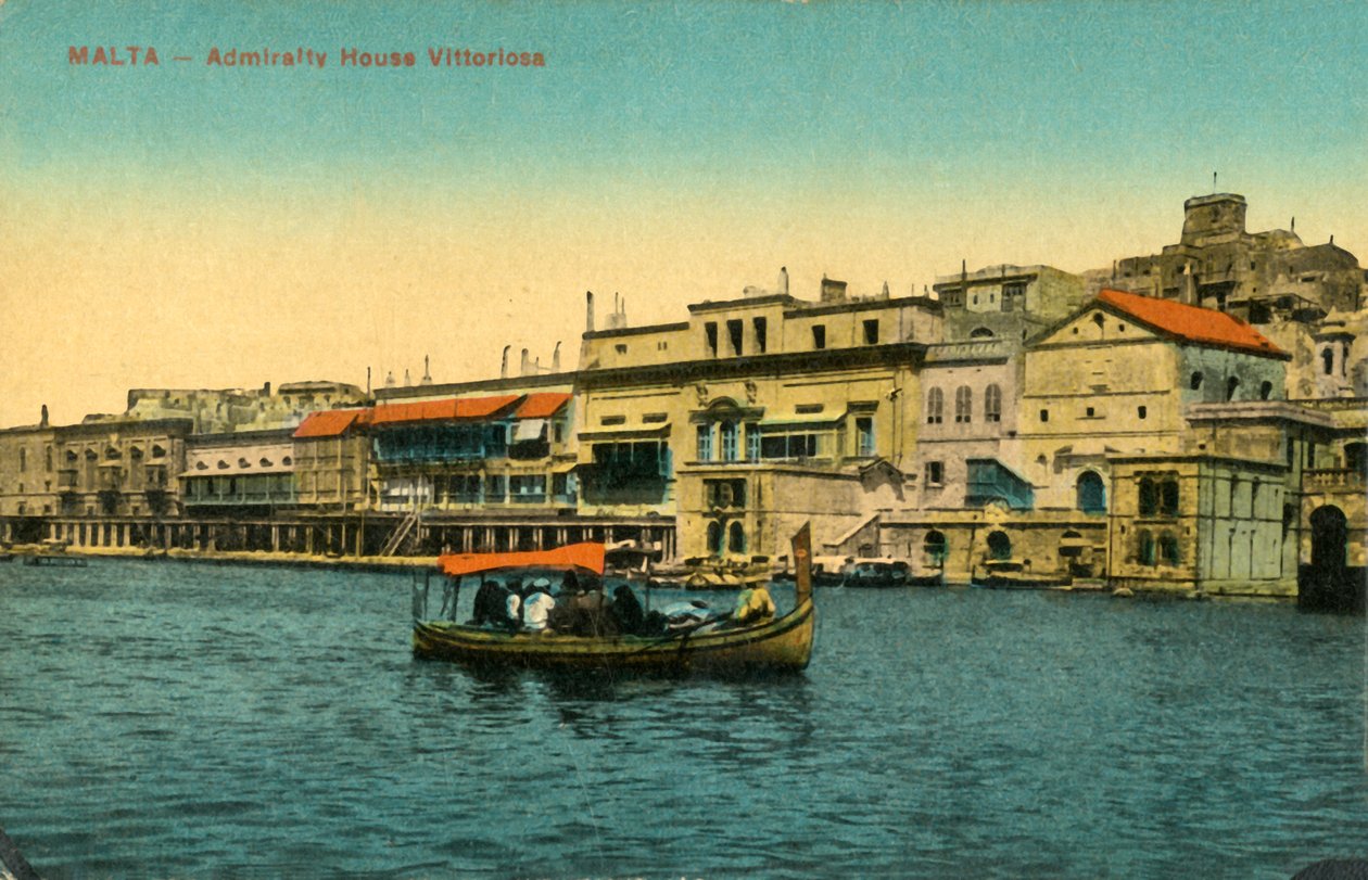 Málta – Vittoriosa Admiralitás Ház, 1918-c1939. alkotó: Unbekannt